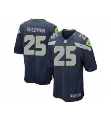 Nike Seattle Seahawks 25 Richard Sherma Blue Game NFL Jersey