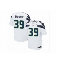 Nike Seattle Seahawks 39 Brandon Browner white Elite NFL Jerse