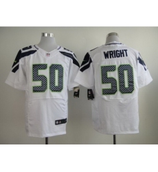 Nike Seattle Seahawks 50 K.J. Wright White Elite NFL Jersey