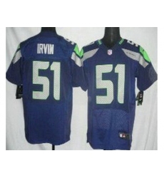 Nike Seattle Seahawks 51 Bruce Irvin Blue Elite NFL Jersey