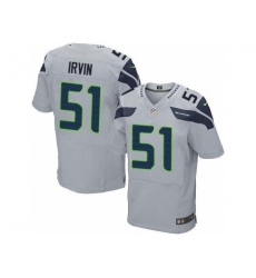 Nike Seattle Seahawks 51 Bruce Irvin Grey Elite NFL Jersey