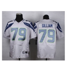 Nike Seattle Seahawks 79 Garry Gilliam grey Elite NFL Jersey