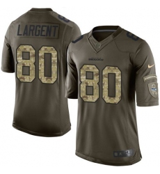 Nike Seattle Seahawks #80 Steve Largent Green Men 27 27s Stitched NFL Limited Salute to Service Jersey