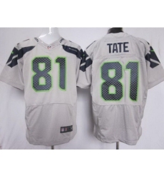 Nike Seattle Seahawks 81 Golden Tate Grey Elite NFL Jersey