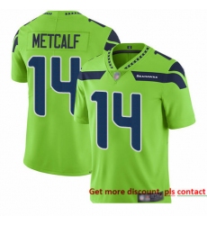 Seahawks 14 D K  Metcalf Green Men Stitched Football Limited Rush Jersey