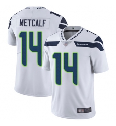Seahawks 14 D K  Metcalf White Men Stitched Football Vapor Untouchable Limited Jersey