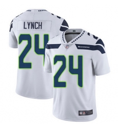 Seahawks 24 Marshawn Lynch White Vapor Untouchable Limited Jersey