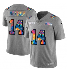 Seattle Seahawks 14 DK Metcalf Men Nike Multi Color 2020 NFL Crucial Catch NFL Jersey Greyheather