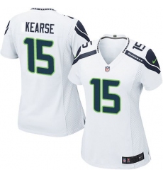 Nike Seahawks #15 Jermaine Kearse White Womens Stitched NFL Elite Jersey