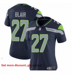 Seahawks 27 Marquise Blair Steel Blue Team Color Women Stitched Football Vapor Untouchable Limited Jersey