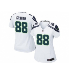 Women Nike Seattle Seahawks 88 Jimmy Graham white NFL Jersey