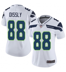 Women Seahawks 88 Will Dissly White Stitched Football Vapor Untouchable Limited Jersey