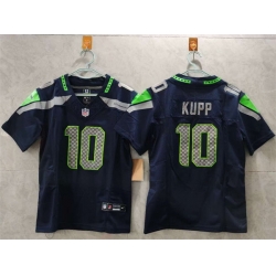 Women Seattle Seahawks 10 Cooper Kupp Navy 2025 Vapor Limited Stitched Football Jersey