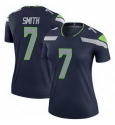 Women Seattle Seahawks Geno Smith #7 Green Vapor Limited NFL Jersey