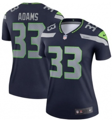 Women Seattle Seahawks Jamal Adams #33 Green Vapor Limited Football Jersey