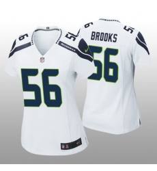 Women Seattle Seahawks Jordyn Brooks #56 White Vapor Limited NFL Jersey