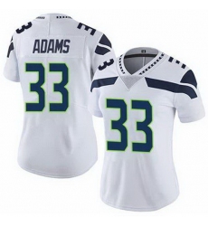 Womenn Seattle Seahawks Jamal Adams #33 White Vapor Limited NFL Jersey