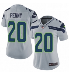 Womens Nike Seattle Seahawks 20 Rashaad Penny Grey Alternate Vapor Untouchable Elite Player NFL Jersey