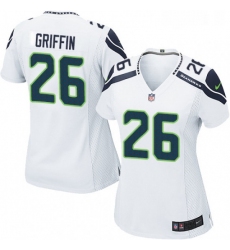 Womens Nike Seattle Seahawks 26 Shaquill Griffin Game White NFL Jersey