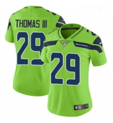 Womens Nike Seattle Seahawks 29 Earl Thomas III Elite Green Rush Vapor Untouchable NFL Jersey