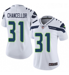 Womens Nike Seattle Seahawks 31 Kam Chancellor White Vapor Untouchable Limited Player NFL Jersey