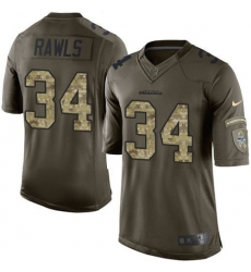 Nike Seahawks #34 Thomas Rawls Green Youth Stitched NFL Limited Salute to Service Jersey