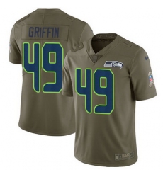 Nike Seahawks #49 Shaquem Griffin Olive Youth Stitched NFL Limited 2017 Salute to Service Jersey