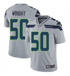 Nike Seahawks #50 K J  Wright Grey Alternate Youth Stitched NFL Vapor Untouchable Limited Jersey