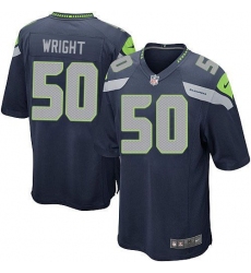 Nike Seahawks #50 K J  Wright Steel Blue Team Color Youth Stitched NFL Elite Jersey