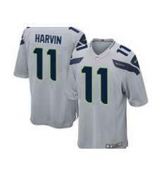 Nike Youth NFL Seattle Seahawks #11 Percy Harvin grey Jerseys