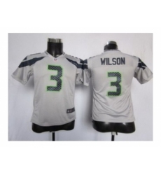Nike Youth jerseys Seattle Seahawks #3 Wilson grey
