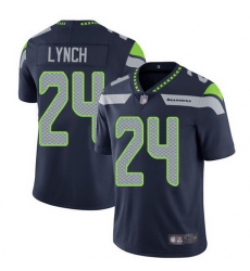 Seahawks 24 Marshawn Lynch Navy Youth Vapor Untouchable Limited Jersey
