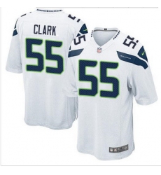 Youth NEW Seattle Seahawks #55 Frank Clark White Stitched NFL Elite Jersey