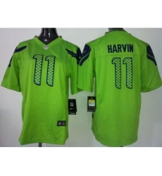 Youth Nike Seattle Seahawks 11 Percy Harvin Green Jerseys