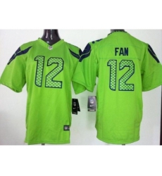 Youth Nike Seattle Seahawks 12 Fan Green NFL Jerseys