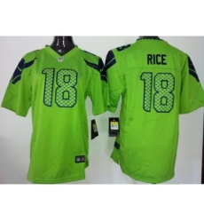 Youth Nike Seattle Seahawks 18 Sidney Rice Green Jerseys
