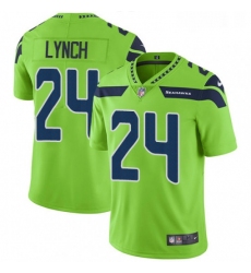 Youth Nike Seattle Seahawks 24 Marshawn Lynch Limited Green Rush Vapor Untouchable NFL Jersey