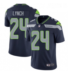 Youth Nike Seattle Seahawks 24 Marshawn Lynch Steel Blue Team Color Vapor Untouchable Limited Player NFL Jersey