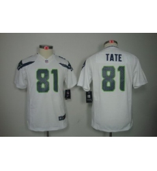 Youth Nike Seattle Seahawks #81 Golden Tate White Color[Youth Limited Jerseys]