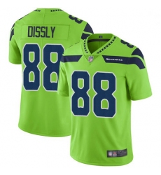 Youth Seahawks 88 Will Dissly Green Stitched Football Limited Rush Jersey