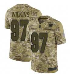 Dolphins 97 Christian Wilkins Camo Men Stitched Football Limited 2018 Salute To Service Jersey