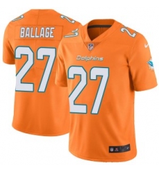 Kalen Ballage Miami Dolphins men Limited Color Rush Nike Jersey Orange