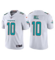 Men Miami Dolphins 10 Tyreek Hill White Vapor Untouchable Limited Stitched Football jersey