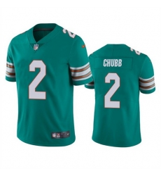 Men Miami Dolphins 2 Bradley Chubb Aqua Color Rush Limited Stitched Football Jersey