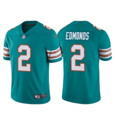 Men Miami Dolphins 2 Chase Edmonds Aqua Color Rush Limited Stitched Football Jersey
