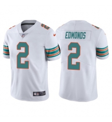 Men Miami Dolphins 2 Chase Edmonds White Color Rush Limited Stitched Football Jersey