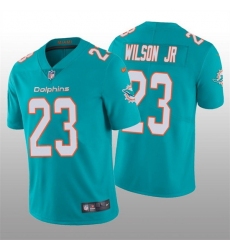 Men Miami Dolphins 23 Jeff Wilson Jr 2022 Aqua Vapor Untouchable Limited Stitched Jersey