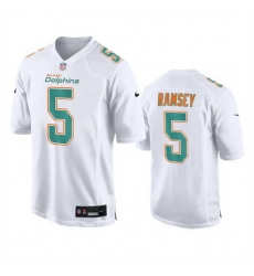 Men Miami Dolphins 5 Jalen Ramsey White Fashion Vapor Untouchable Stitched Football Jersey