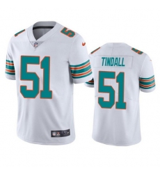 Men Miami Dolphins 51 Channing Tindall White Color Rush Limited Stitched Football Jersey