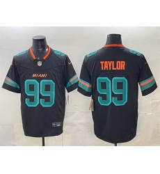 Men Miami Dolphins 99 Jason Taylor Black 2025 F U S E Rivalries Vapor Limited Stitched Football Jersey